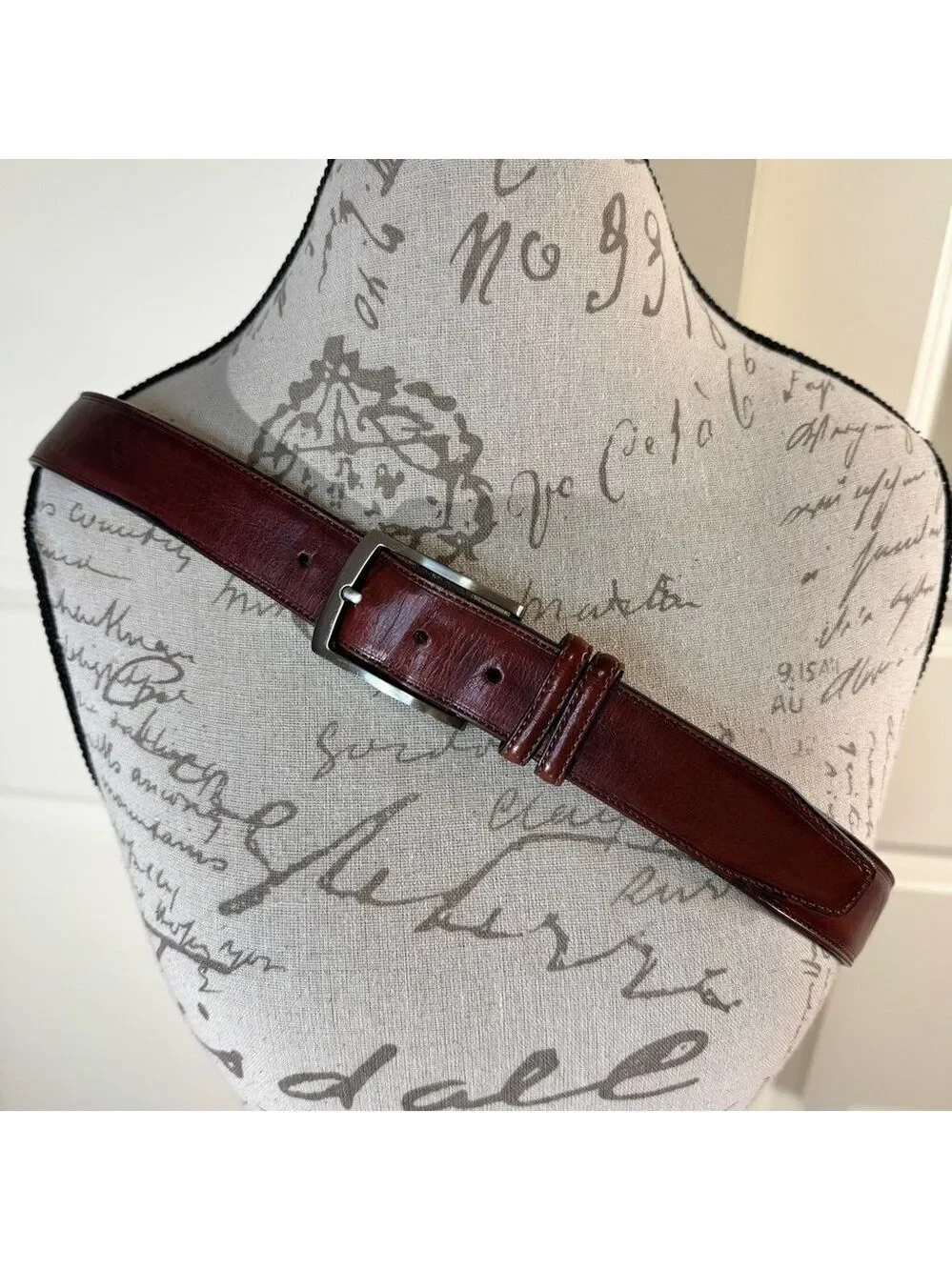 Alfani Rich Brown Leather Belt for Men 40